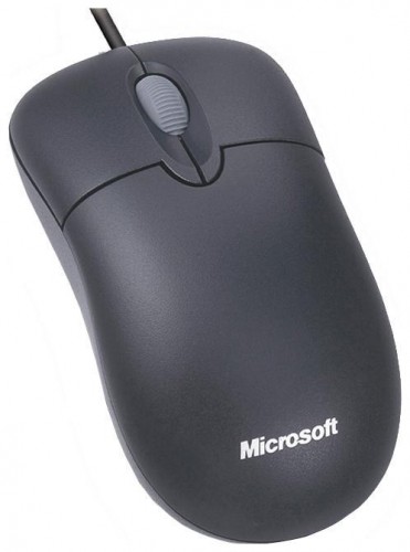 Мышь оптическая Microsoft Basic проводная USB черный 4YH-00007 