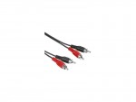 Кабель аудио-видео Hama RCA 2xM - 2xM 2.5m черный H-30457