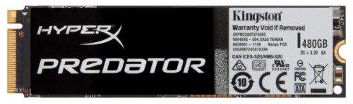 SSD диск Kingston SSD 480Gb M.2 2280 PCI-E x4 SHPM2280P2/480G SSD диск для ноутбука и настольного компьютералинейка Predator PCIe SSDобъем 480 Гбформ-фактор 2280Разъем M.2