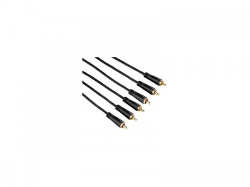 Кабель&lt;&gt;Hama&lt;&gt;RCA 3xM - 3xM 3m черный GOLD 00122258 