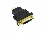 Переходник аудио-видео 5bites HDMI 19M - DVI-D F черный GOLD DH1807G