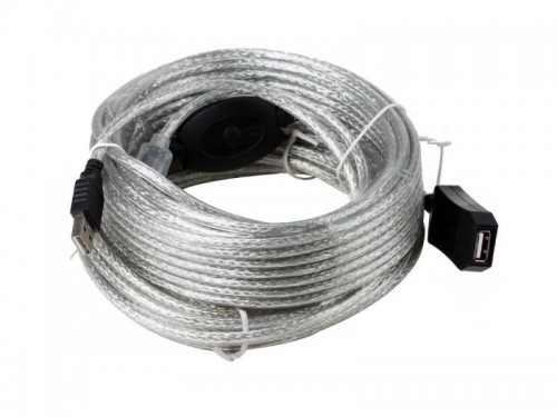Удлинитель интерфейсный Aopen USB2 AM - AF активный 15m ACU823-15M 