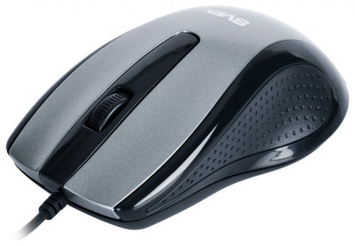Мышь оптическая Sven RX-515 Silent проводная USB серый;черный SV-03200515UGS проводная мышьинтерфейс USBдля настольного компьютерасветодиодная, 3Џклавиширазрешение сенсора мыши 800еdpi