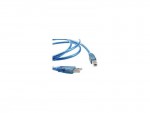 Кабель интерфейсный Aopen USB2 AM - BM 1.8m синий ACU201-1.8MTG