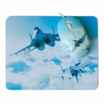 Мышь оптическая CBR Aero Battle сувенирная проводная USB белый;синий
