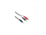 Кабель аудио-видео Hama JACK 3.5M - RCA 2xM 2m черный H-48913