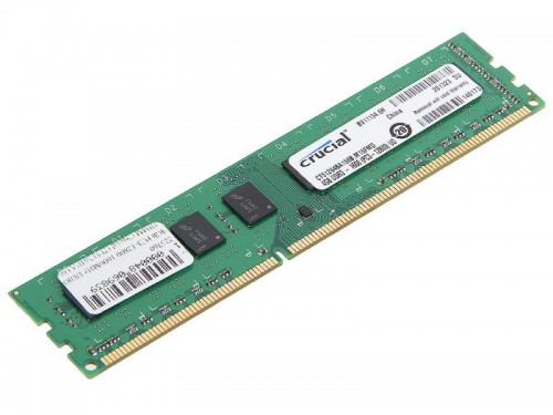 Память для компьютера Crucial DDR3 DIMM 4Gb PC12800 1600 МГц CT51264BA160B 