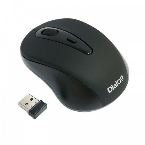 Мышь оптическая Dialog MROP-05UB Pointer RF 2.4G беспроводная USB черный 