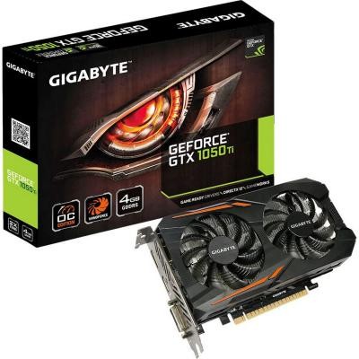Видеокарта Giga-byte nVidia GeForce GTX 1050TI 4Gb 1316 МГц PCI-E 3.0 RET GV-N105TOC-4GD 
