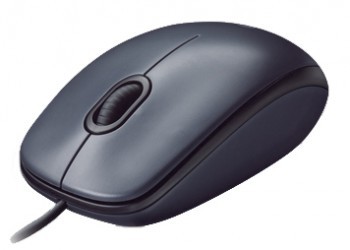 Мышь оптическая Logitech M90 проводная USB серый 910-001794 