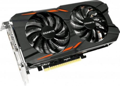 Видеокарта Giga-byte nVidia GeForce GTX 1050 2Gb 1392 МГц PCI-E 3.0 RET GV-N1050WF2OC-2GD 