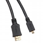 Кабель аудио-видео Dialog HDMI 19M - USB2 microM 1.8m черный GOLD HC-A1218