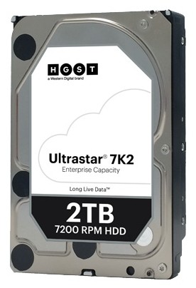 Жесткий диск Hitachi HDD 2Tb 3.5&quot; SATA 7200rpm 128mb HUS722T2TALA604 жесткий диск для сервераобъем 1000 Гбформ-фактор 3.5"интерфейс SATA 6Gb/s