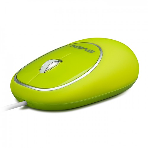 Мышь оптическая Sven RX-555 Antistress Silent проводная USB зеленый SV-03200555UGS 