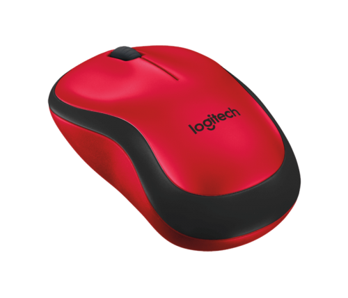 Мышь оптическая Logitech M220 беспроводная USB красный 910-004880 