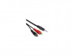 Кабель аудио-видео Hama JACK 3.5M - RCA 2xM 2m черный Bulk H-30455