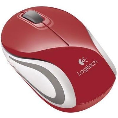 Мышь оптическая Logitech M187 mini беспроводная USB красный 910-002737 