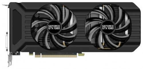 Видеокарта Palit NVIDIA GeForce GTX 1060 3Gb 1506 МГц PCI-E 3.0 RET NE51060015F9-1061D видеокарта NVIDIA GeForce GTX 10603072 Мб видеопамяти GDDR5частота ядра/памяти: 1506/8000еМГцразъемы DVI, HDMI, DisplayPort x3поддержка DirectX 12, OpenGL 4.5работа с 4Ѓмониторами