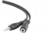 Удлинитель аудио-видео Gembird JACK 3.5M - 3.5F 3m черный CCA-423-3M