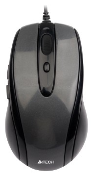 Мышь оптическая A4 Tech N-708X проводная USB серый;черный 
