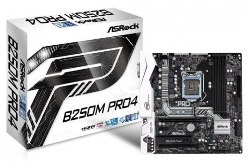 Мат.плата Asrock B250M PRO4 s1151 Intel B250 microATX RET 