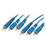 Кабель аудио-видео Alencom RCA 3xM - 3xM 3m GOLD [AC-5014]