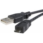 Кабель интерфейсный 5bites USB2 AM - microM 0.5m черный UC5002-005