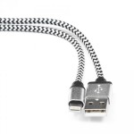 Кабель интерфейсный Cablexpert USB2 AM - Lightning M 1m нейлон оплетка серебристый CC-APUSB2SR1M