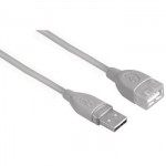 Удлинитель интерфейсный Hama USB2 AM - AF 5m серый BLISTER H-78400