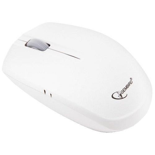 Мышь оптическая Gembird MUSW-207W беспроводная USB белый 