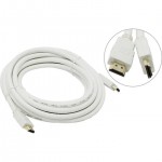 Кабель аудио-видео Aopen HDMI 19M - 19M v1.4 5m белый RET GOLD ACG511W-5M
