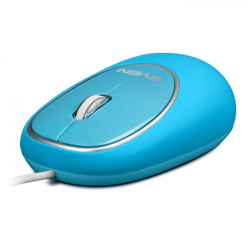 Мышь оптическая Sven RX-555 Antistress Silent проводная USB синий SV-03200555UBS 