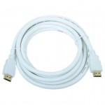 Кабель аудио-видео Aopen HDMI 19M - 19M v1.4 3m белый Bulk GOLD ACG511W-3M