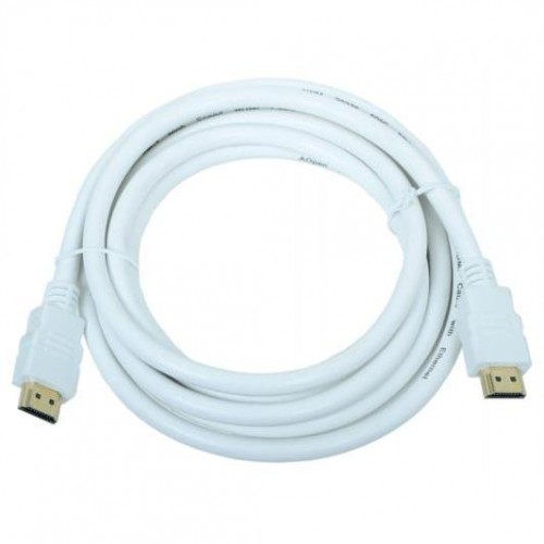Кабель аудио-видео Aopen HDMI 19M - 19M v1.4 3m белый Bulk GOLD ACG511W-3M 