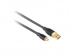 Кабель интерфейсный Hama USB2 AM - microM 1.8m черный GOLD H-78419