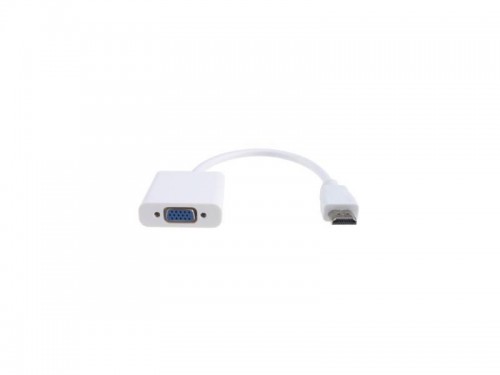 Переходник аудио-видео Vcom HDMI 19M - SVGA 15F 0.2m белый CG558 