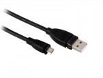 Кабель интерфейсный Hama USB2 AM - microM 1.8m черный экран H-54588