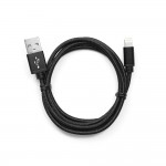 Кабель интерфейсный Cablexpert USB2 AM - Lightning M 1m нейлон оплетка черный CC-APUSB2BK1M