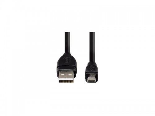 Кабель интерфейсный Hama USB2 AM - microM 0.75m черный экран H-54587 