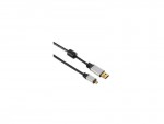 Кабель интерфейсный Hama USB2 AM - microM 1.8m черный GOLD H-53748