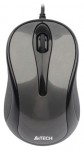 Мышь оптическая A4 Tech N-360-1 Glossy проводная USB серый