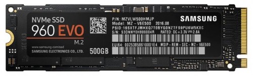 SSD диск Samsung SSD 500Gb M.2 2280 PCIE MZ-V6E500BW SSD диск для ноутбука и настольного компьютераобъем 500јГбформ-фактор 2280Разъем M.2интерфейс PCI-E NVMe