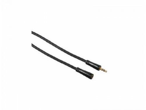 Удлинитель аудио-видео Hama JACK 3.5M - 3.5F 3m черный GOLD H-122321 