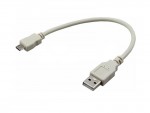 Кабель интерфейсный Rexant USB2 AM - microM 0.2m серый 18-1162
