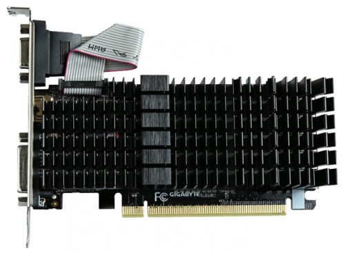 Видеокарта Giga-byte 710 1Gb 954 МГц PCI-E 2.0 RET GV-N710SL-1GL 