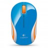 Мышь оптическая Logitech MIN M187 беспроводная USB белый;оранжевый;синий 910-002738 - 