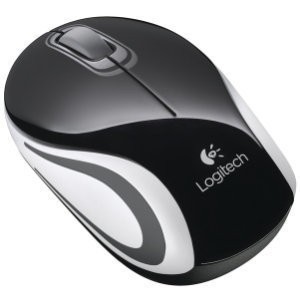 Мышь оптическая Logitech Mini M187 беспроводная USB черный 910-002736 