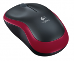 Мышь оптическая Logitech M185 беспроводная USB красный 910-002240