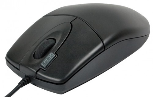 Мышь оптическая A4 Tech OP-620D 2X Click V-Track проводная USB черный 85694 