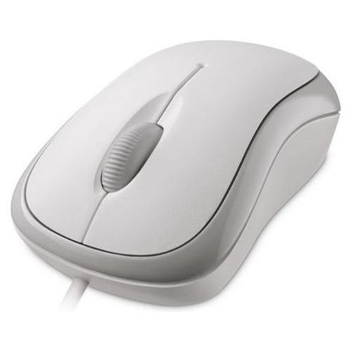Мышь оптическая Microsoft Basic проводная USB белый P58-00060 